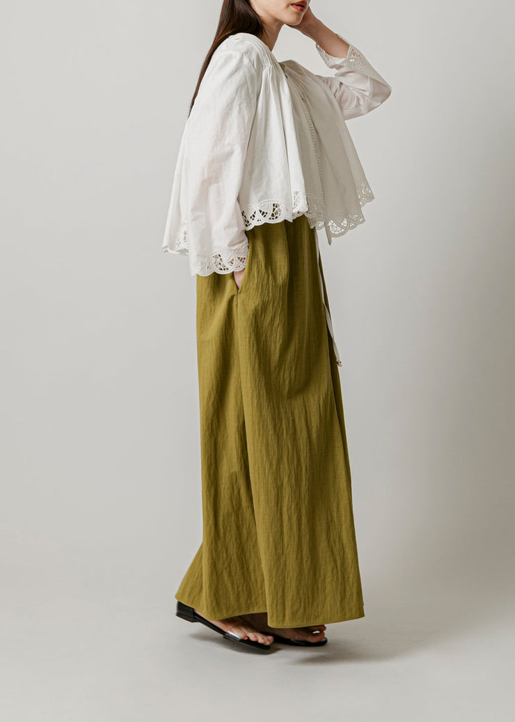 【新作】lace front string cardigan/K251-66120