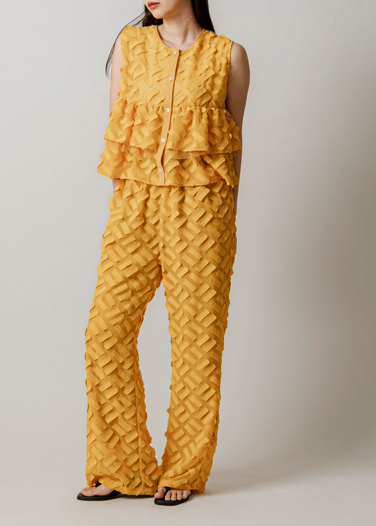 cut  jacquard no sleeve/K251-66123