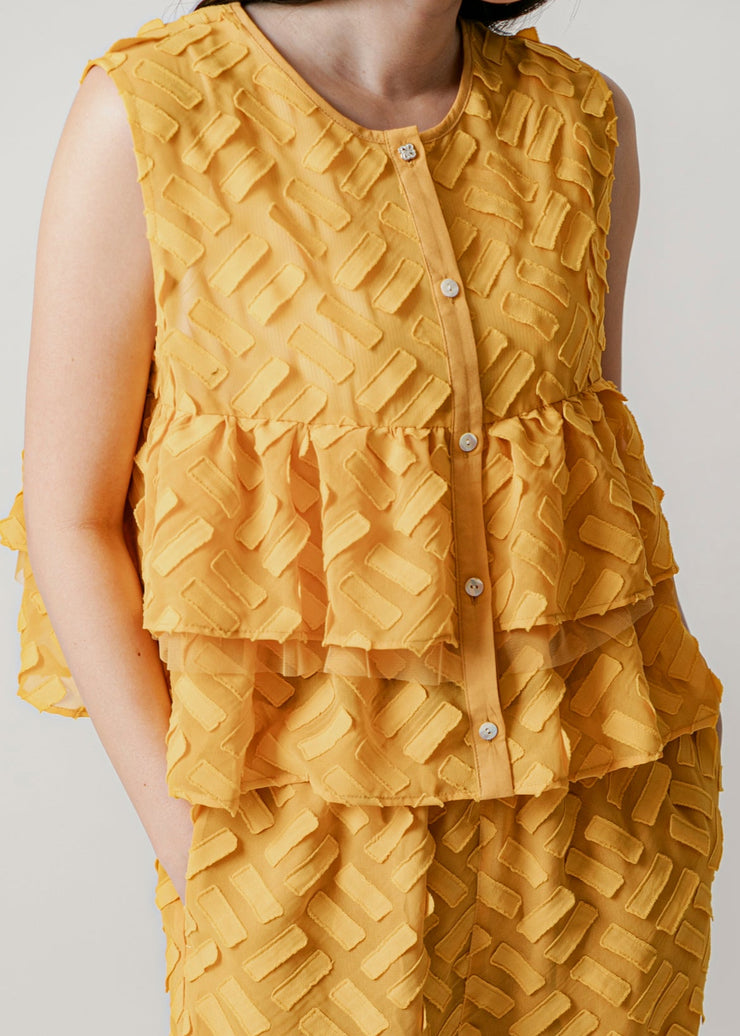 cut  jacquard no sleeve/K251-66123
