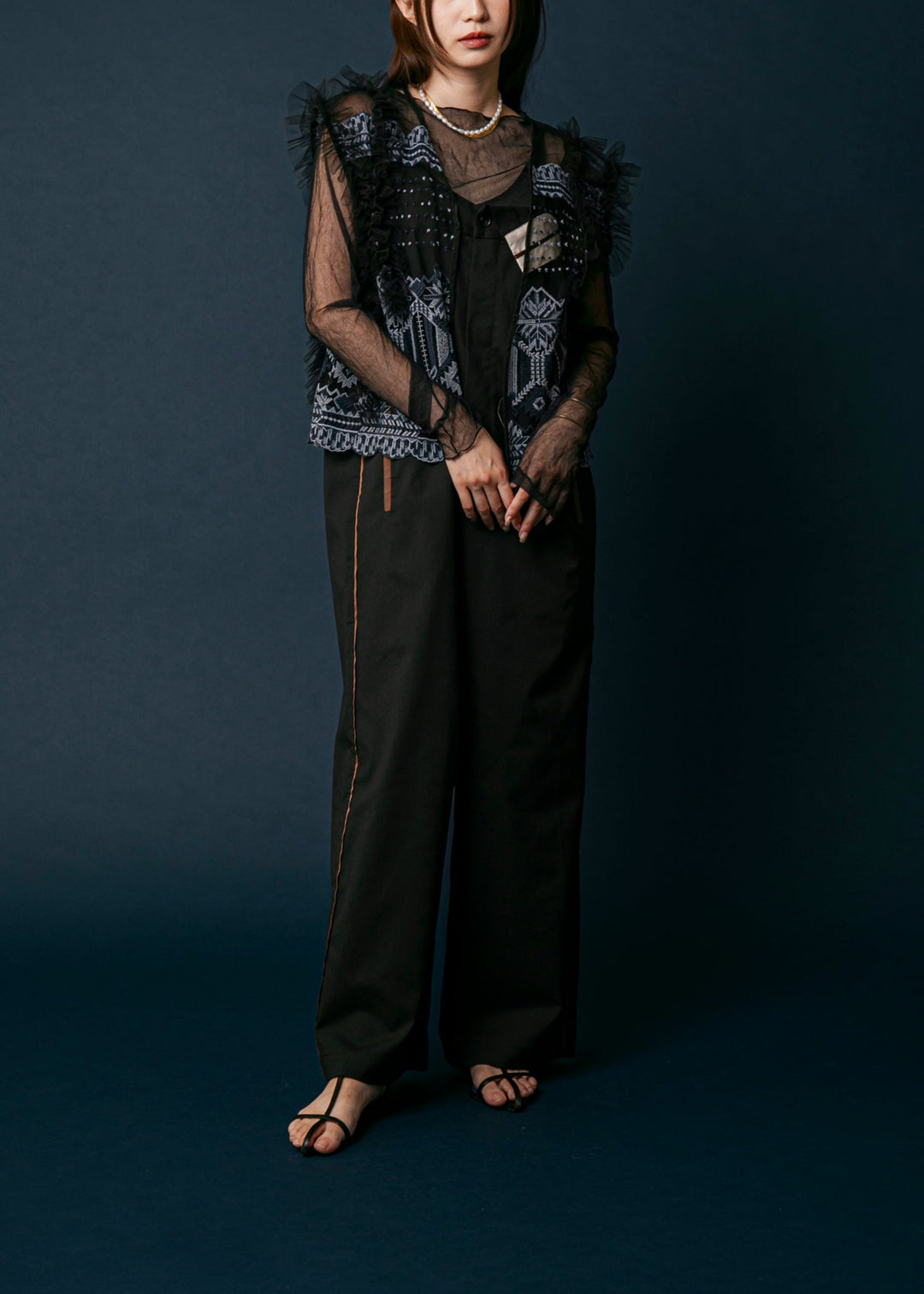 kittle (キトル)original tulle frill vest original tull vest/K251-66119 – Kittle.