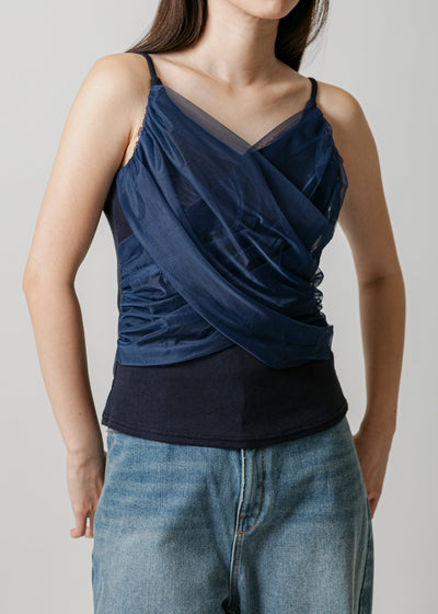 【新作】cross tulle camisole/K251-62258