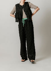 cut  jacquard no sleeve/K251-66123