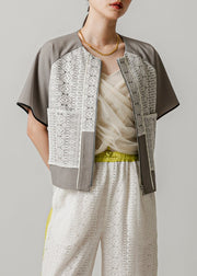front lace blouson/k251-66127