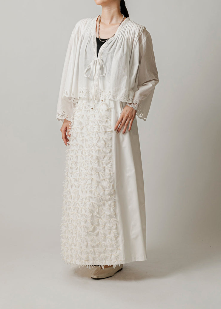 【新作】lace front string cardigan/K251-66120