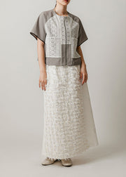 front lace blouson/k251-66127