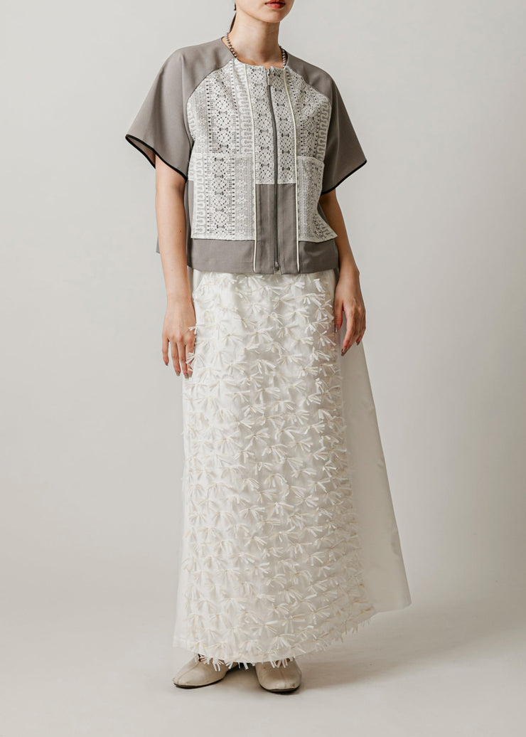 front lace blouson/k251-66127