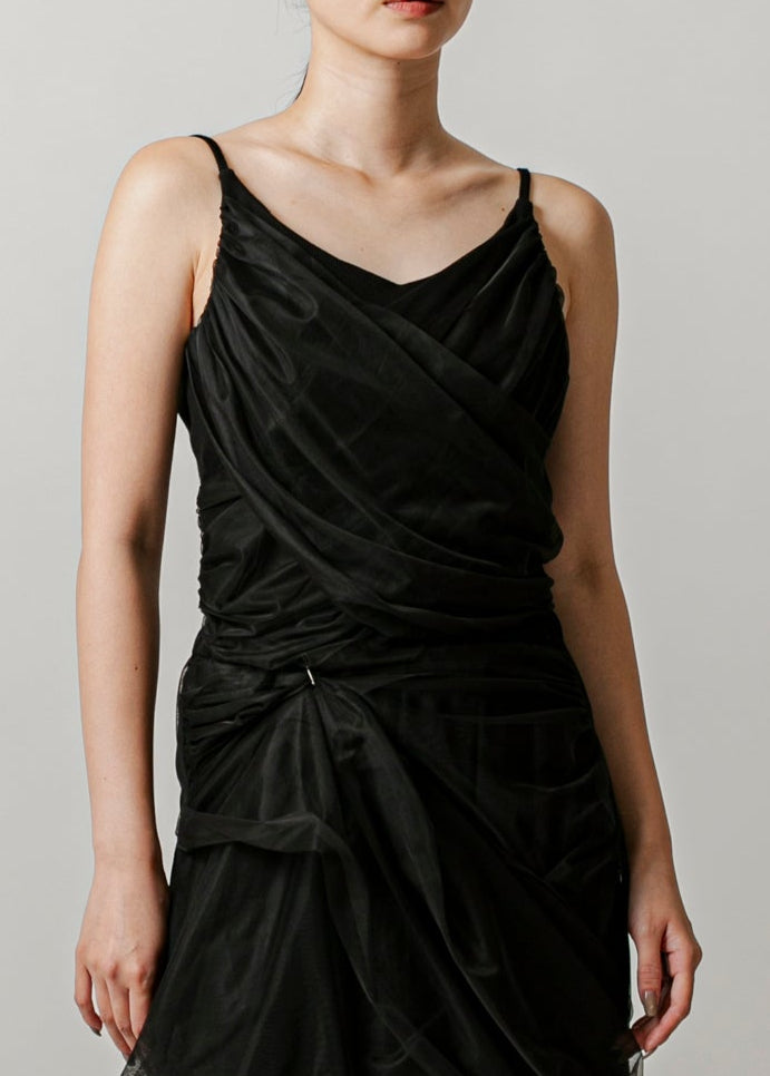 cross tulle camisole/K251-62258