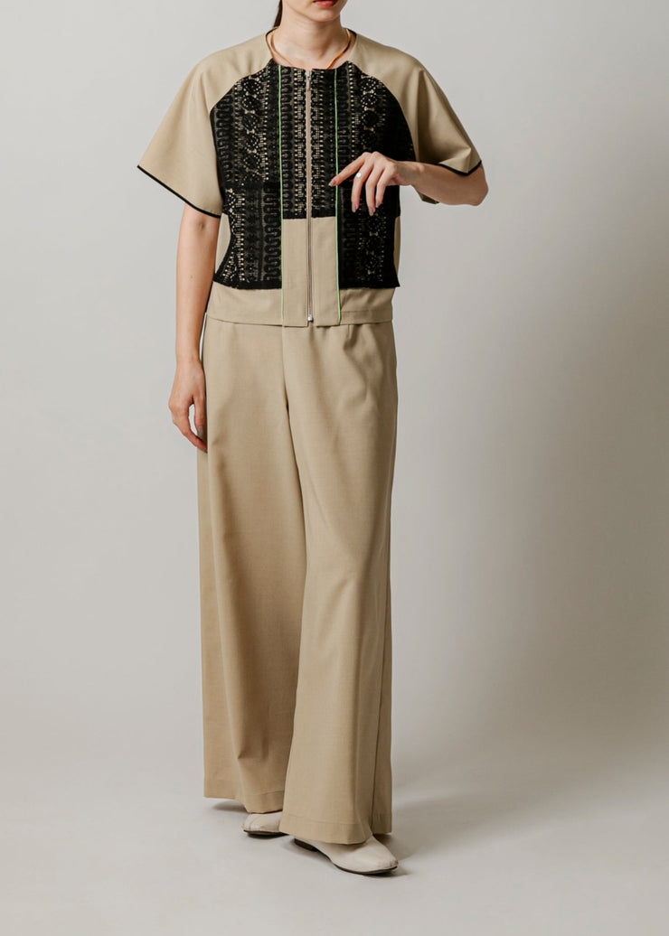 front lace blouson/k251-66127