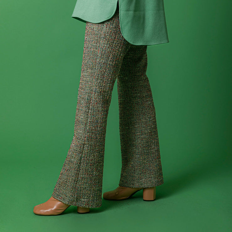 Tweed flare pants/K246-64149