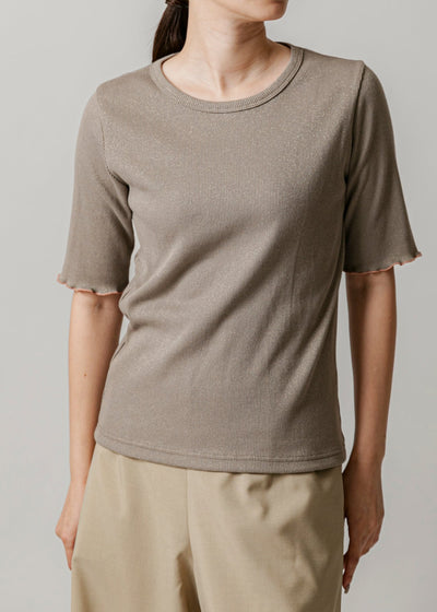 【新作】lame rib Tshirt/K251-62260