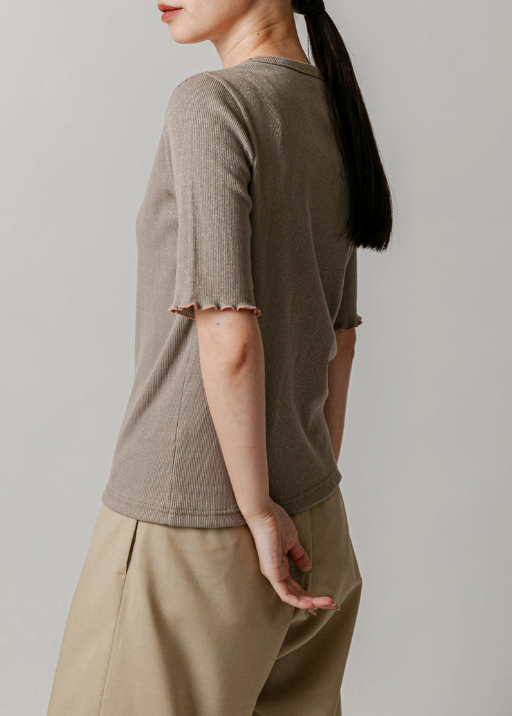 【新作】lame rib Tshirt/K251-62260