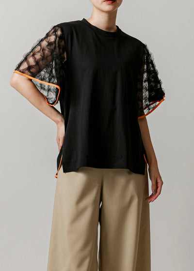 【新作】Sheer sleeve Tshirt/K251-62256