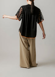 【新作】Sheer sleeve Tshirt/K251-62256