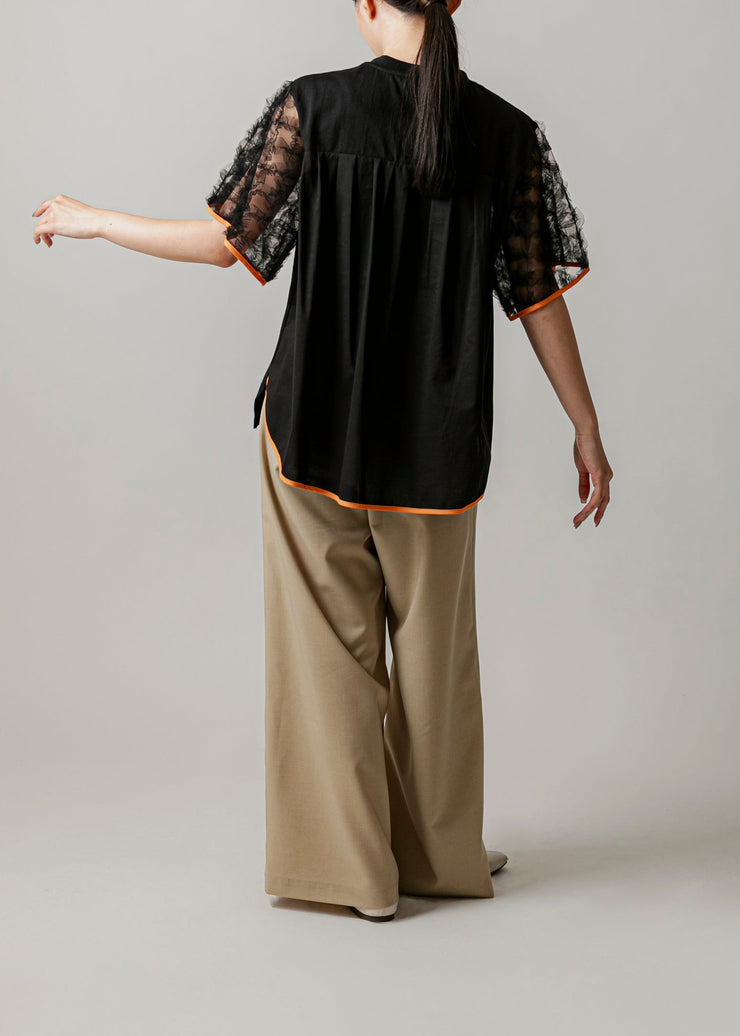 【新作】Sheer sleeve Tshirt/K251-62256
