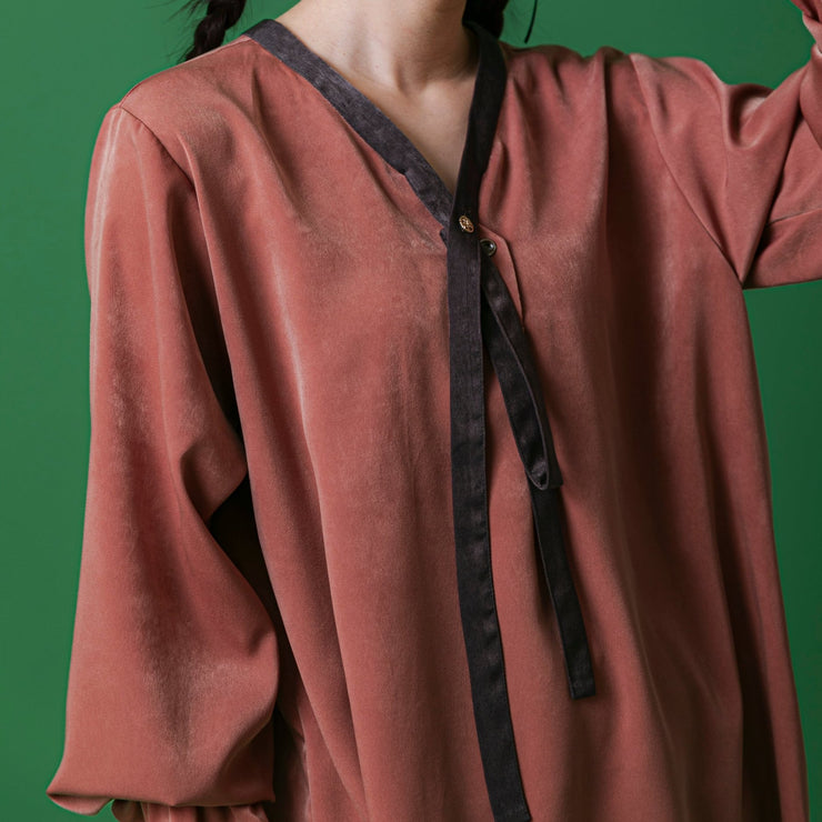 【新作】Tie blouse/K246-66111