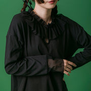 【新作】Frill collar tops/K246-62225