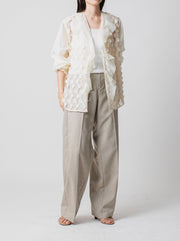 Half circle frill blouse/K241-66079