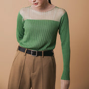 【第4位】Bicolor rib knit/K246-61050