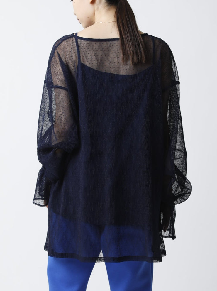 Dots tulle pullover/K241-66084