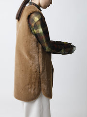Reversible fur vest/K236-68090
