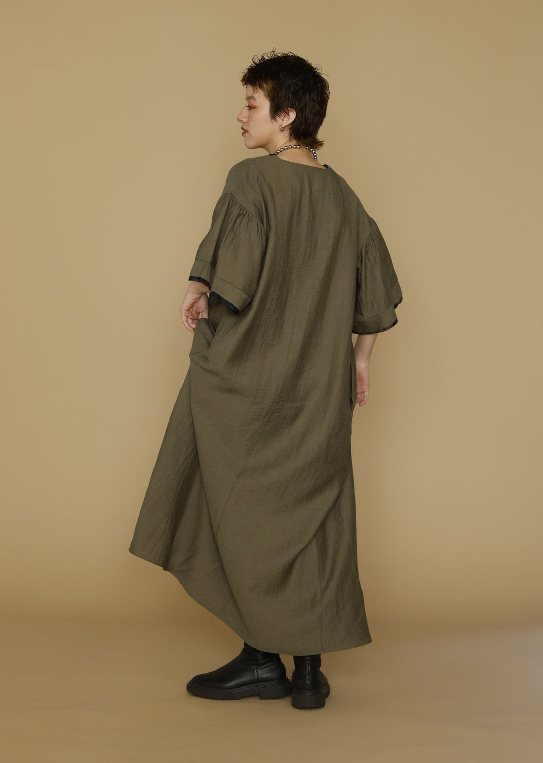 新作】V neck long dress Vネックロングドレス/K263-67157 – Kittle.