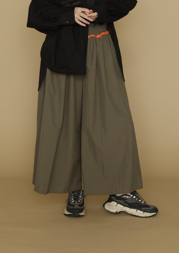 waist gather wide pantsウエスト ギャザーワイドパンツ/K263-64181