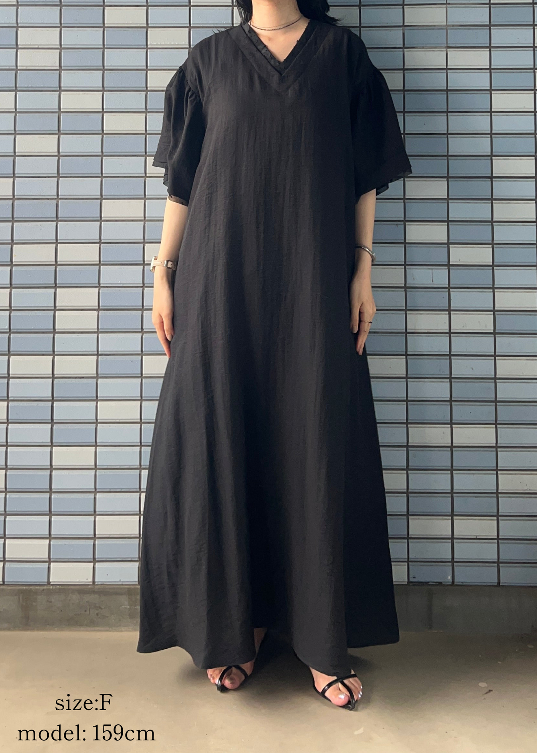 新作】V neck long dress Vネックロングドレス/K263-67157 – Kittle.