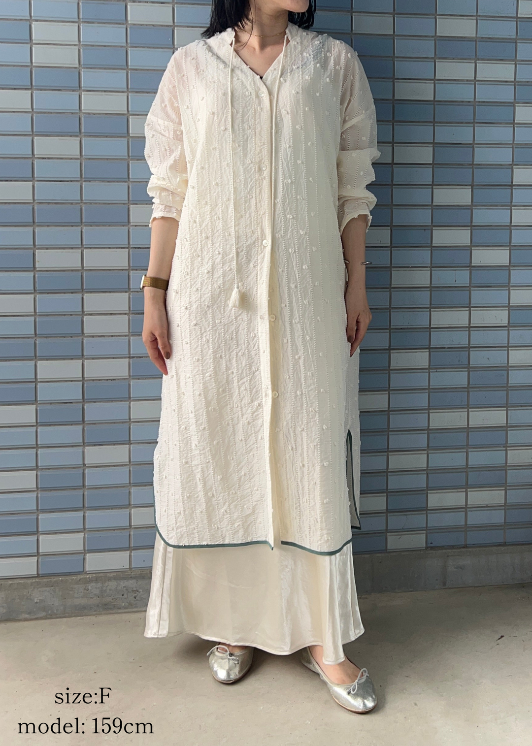 tassel collar shirt dress タッセルカラーシャツドレス/K263-67156
